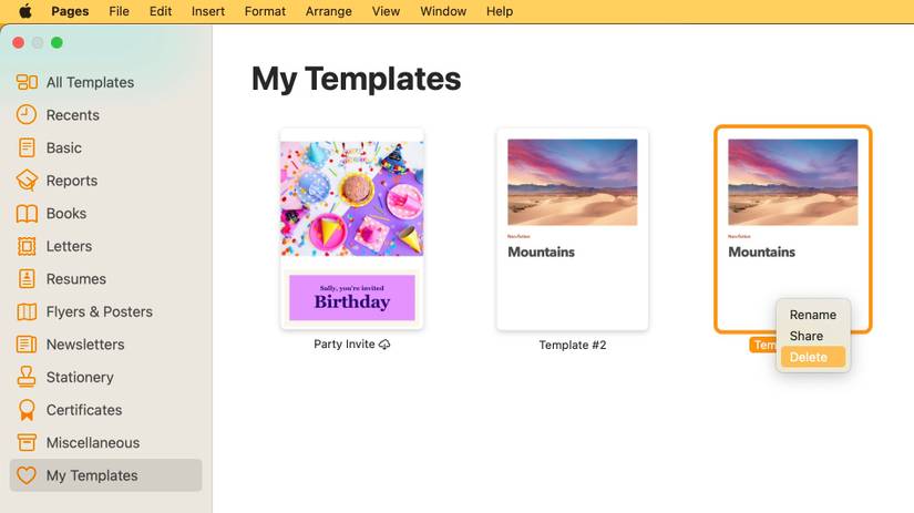 Pages Ios Layout How to Create Custom Templates in Apple Pages