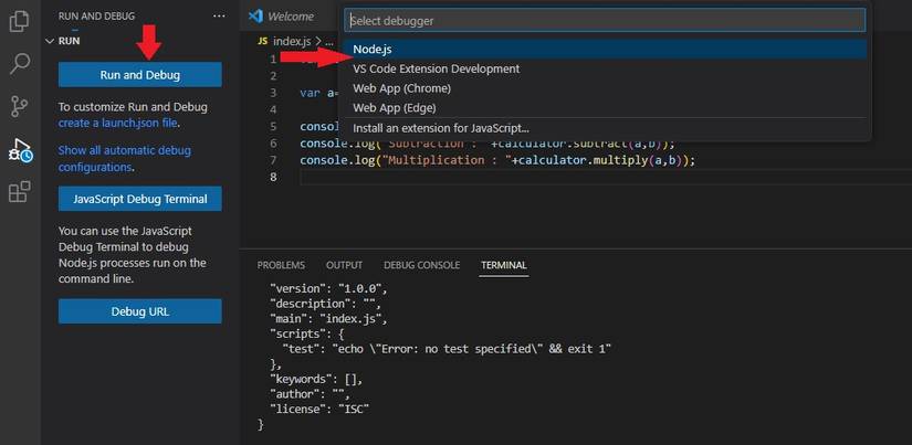 How to Debug Node.js Applications in Visual Studio Code