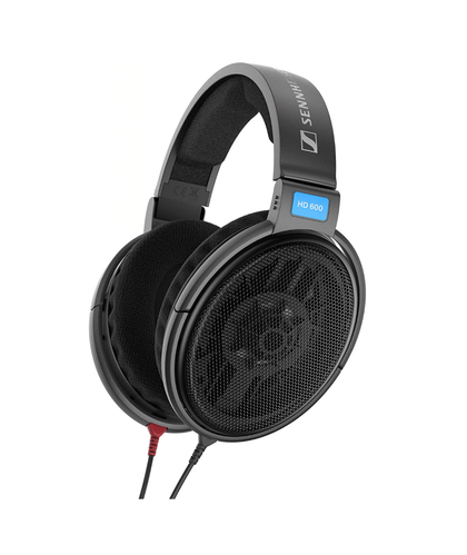 A pair of Sennheiser HD 600 headphones