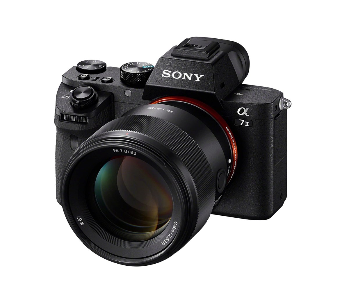 لنز Sony FE 85mm f1.8 USM روی دوربین سونی