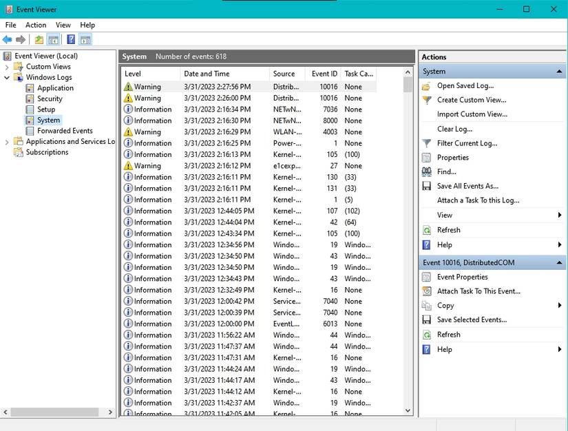 Windows 10 System and Security Logs: A Beginner’s Guide