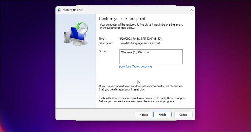 Restore Program How to Use System Restore to Revert Windows