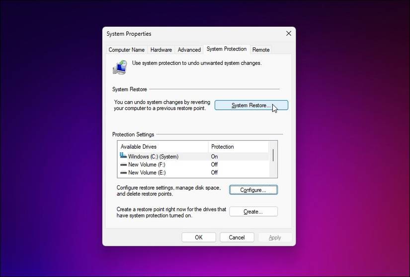 System Using System Restore How to Use System Restore to Revert Windows