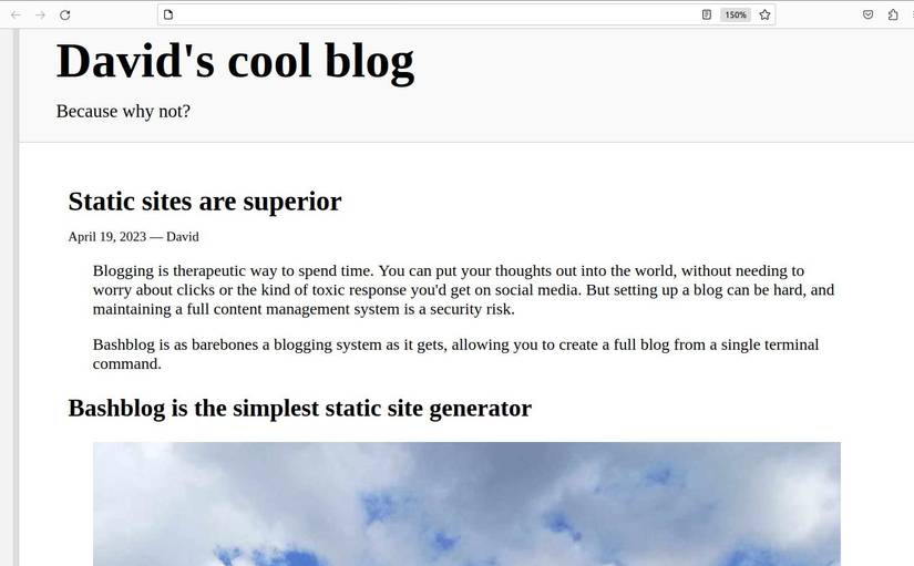 Create a Great-Looking Static Blog From Your Linux Terminal With Bashblog