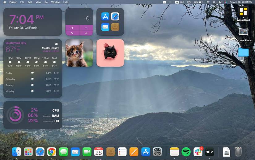 How to Add Widgets to Your Mac's Desktop Using WidgetWall