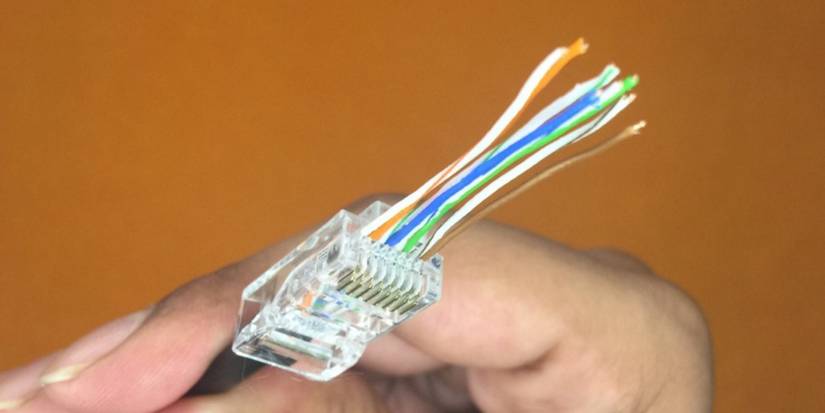 Picture showing a crimped connector