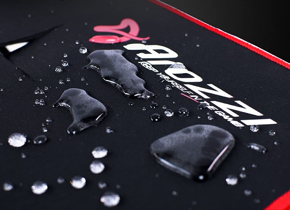 water resistant mat featured on the arozzi arena ultrawide curved desk