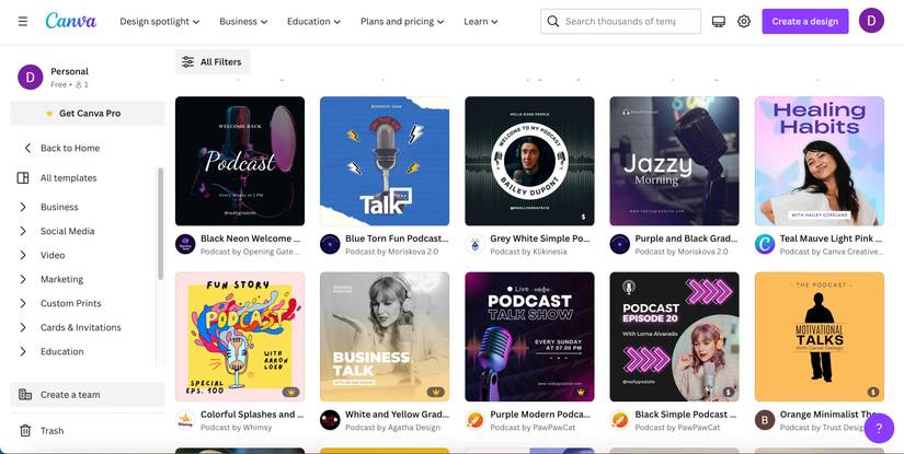 How to Create a Podcast Cover Using Canva