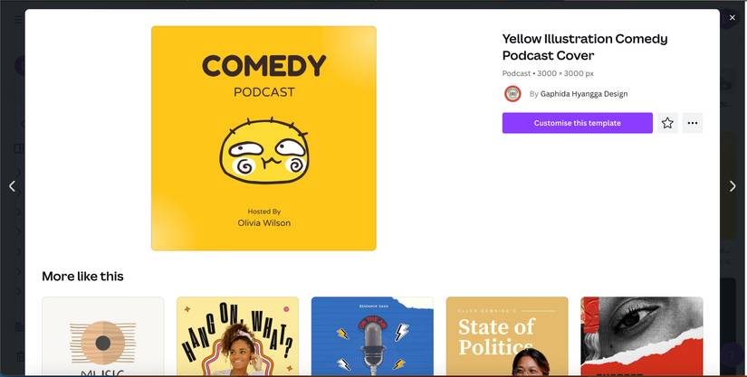 How to Create a Podcast Cover Using Canva
