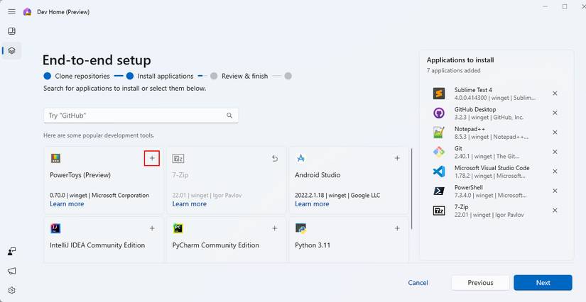 Dev Install How to Install and Set up Dev Home on Windows