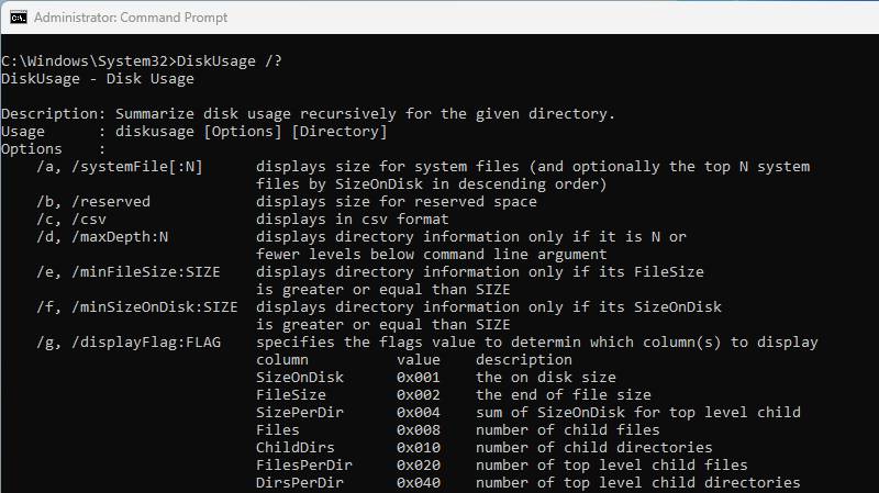 Storage Check Command How to Use the DiskUsage Command to Analyze Drive Space on Windows