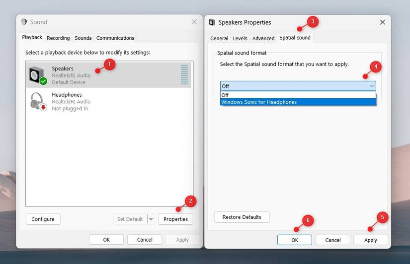 How to Enable Spatial Sound in Windows 11