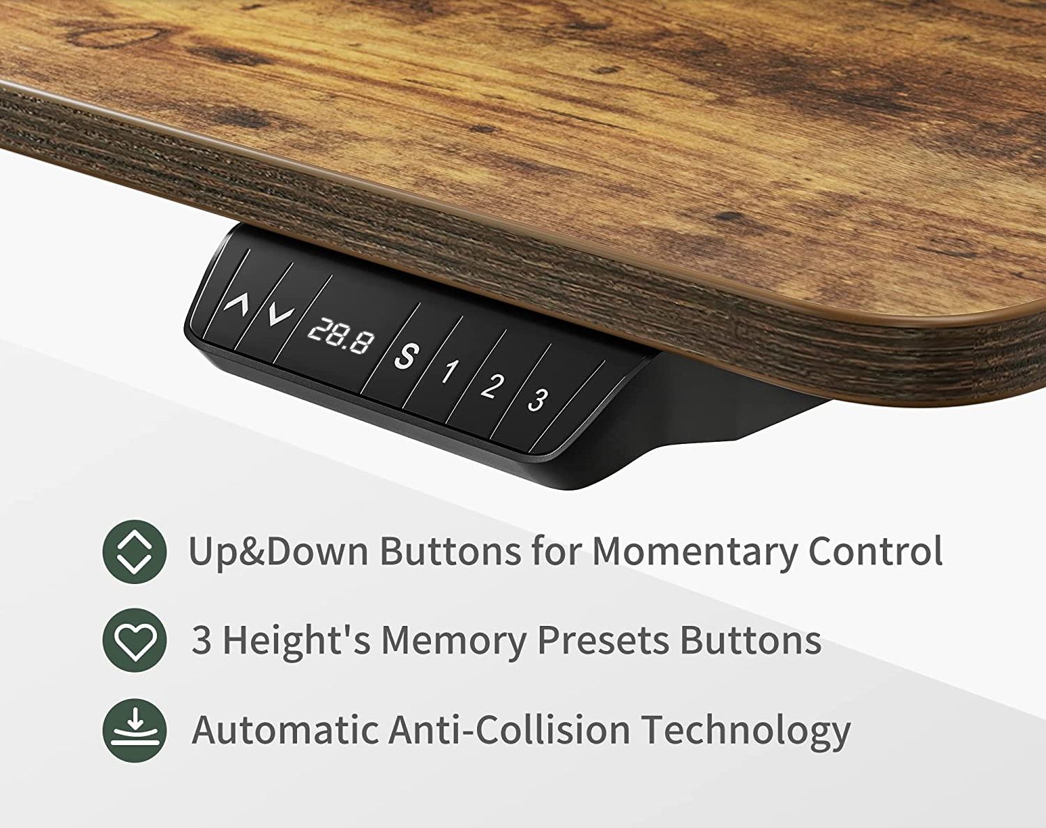 the height controller featured on the fezibo standing desk