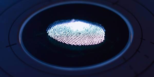 An illuminated fingerprint