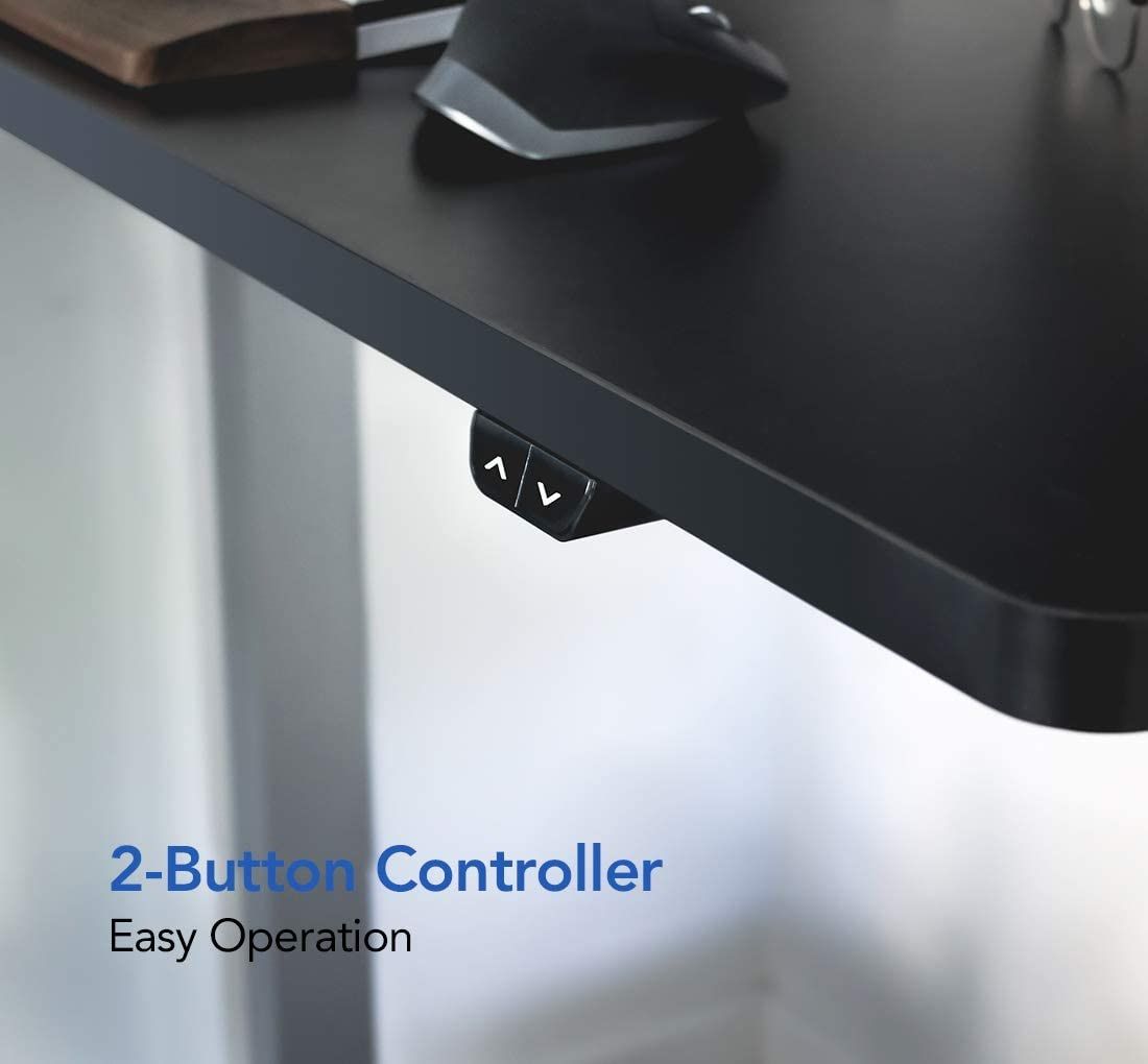 the button controller featured on the flexisport ec1 essential standing desk