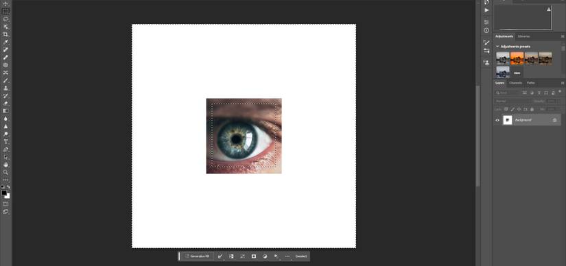 Generative Fill example 1 setup