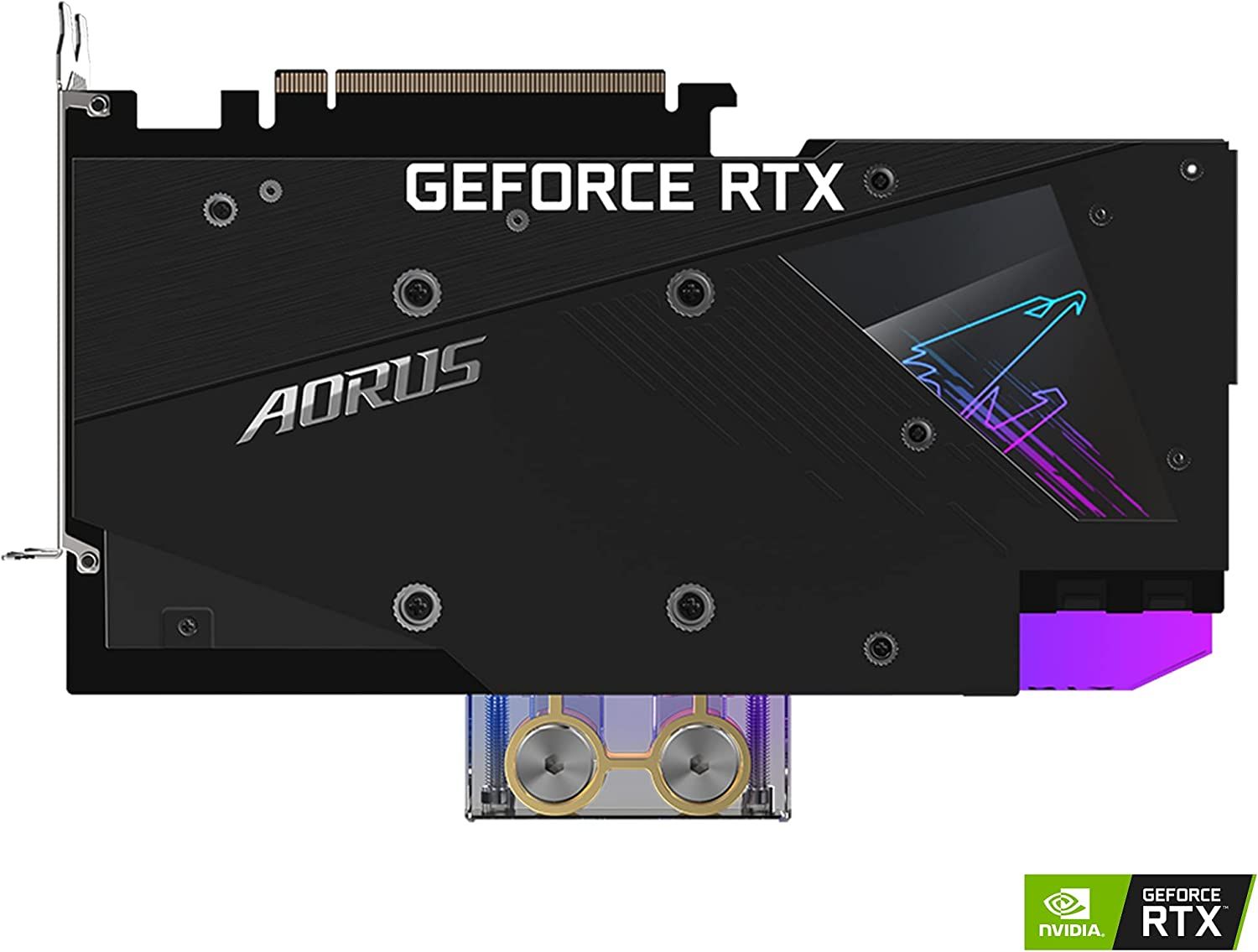 AORUS RTX 3080 Xtreme WATERFORCE گیگابایت پشت