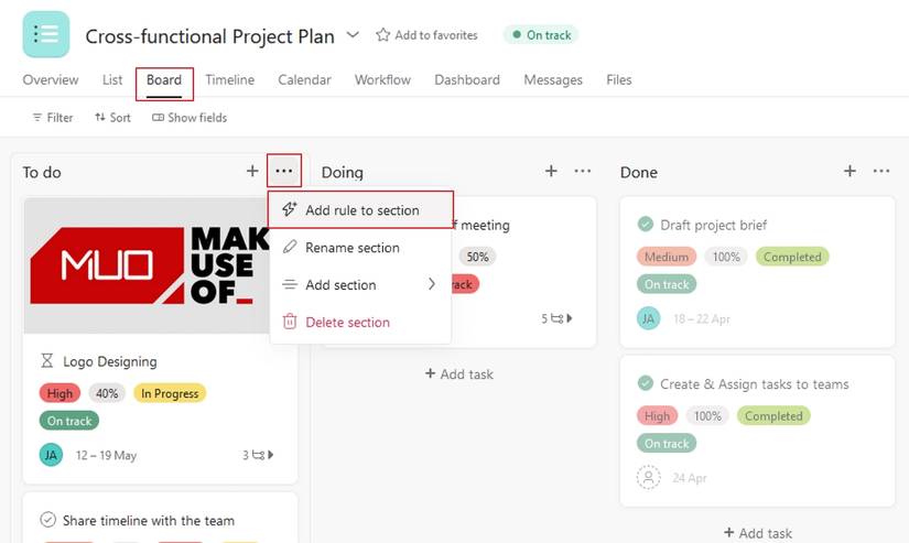 How to Streamline Your Workflow With Asana Rules