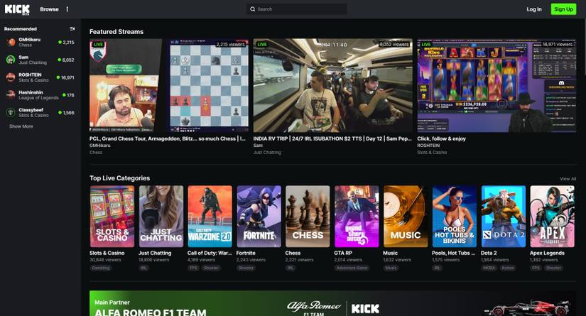 Kick Gambling The 6 Best Live Streaming Platforms to Watch