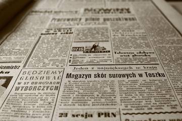 Part of newspaper