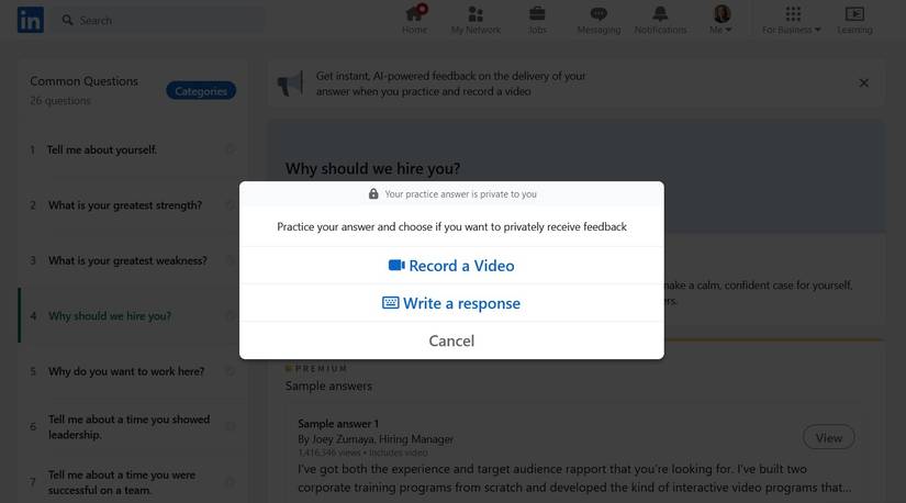 How to Use LinkedIn’s Interview Prep to Land Your Dream Job