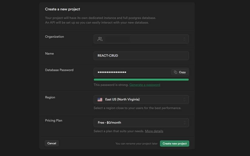 How to Build a CRUD React Application With Supabase Cloud Storage