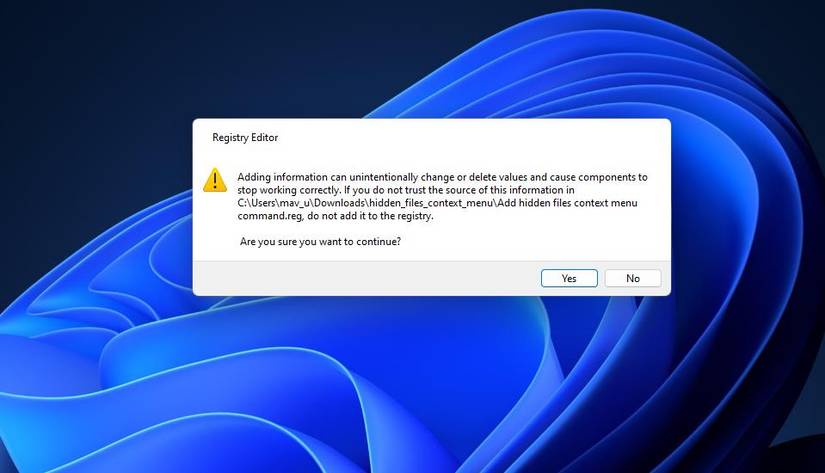 How to Add a Hidden Items Context Menu Option in Windows 10 & 11