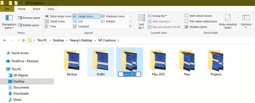 Multiple Folders Being Renamed Together