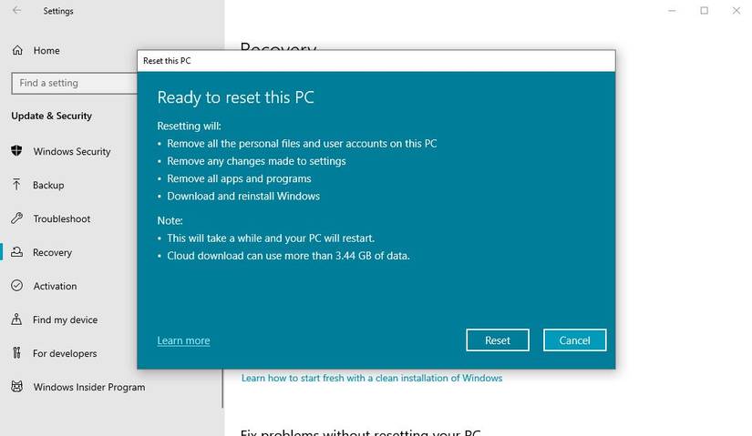 How to Factory Reset Windows 10 or Use System Restore