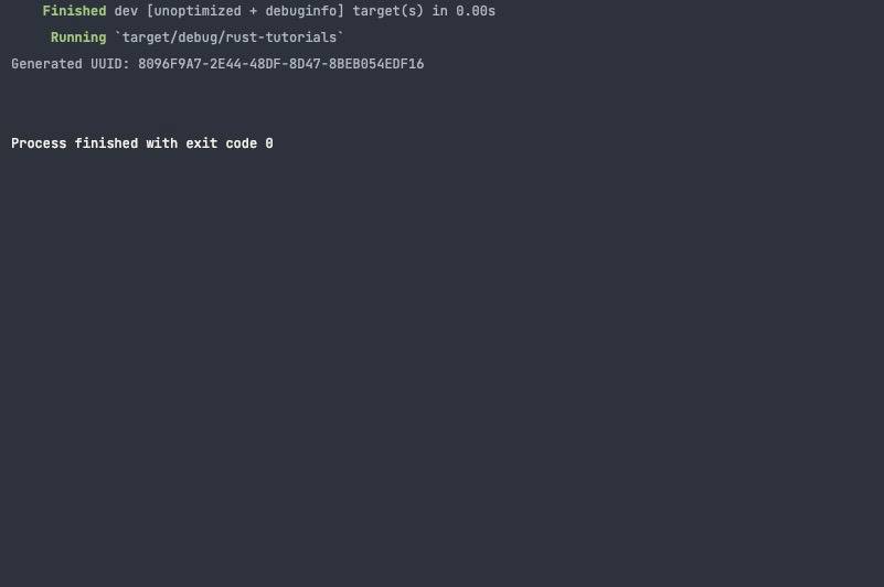 Rust Id Code How to Generate UUIDs in Rust