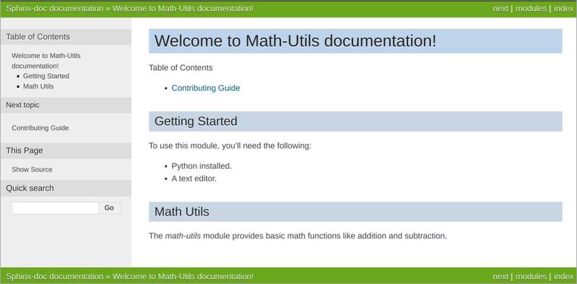 How to Set Up Sphinx to Document Your Python Code