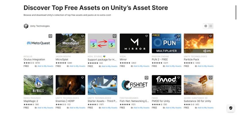 Unity Assets Proview 10 Websites With Free Game Assets for Unity