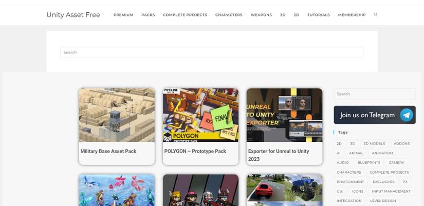 Unity Free Source 10 Websites With Free Game Assets for Unity