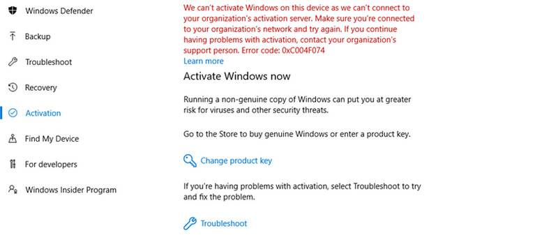 Windows Active Problem How to Fix the Windows Activation Error 0x803F700F