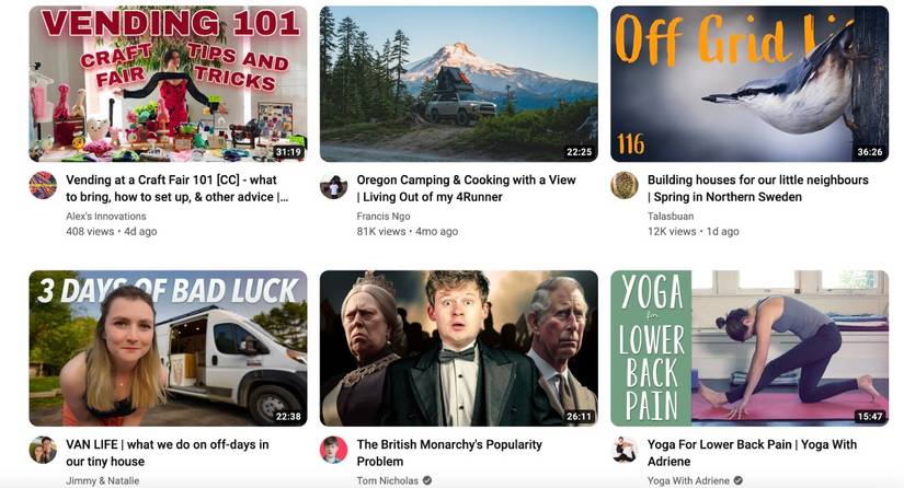 Algorithm Feed Screen Shot What Determines What YouTube Displays on Your Feed?