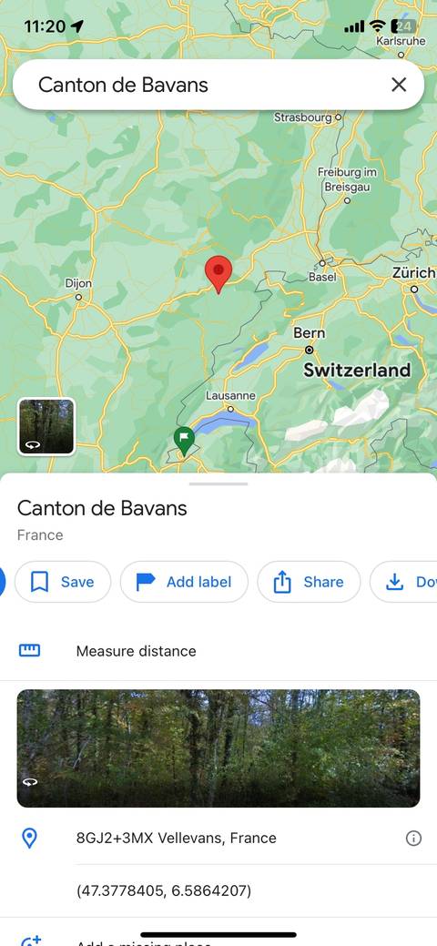 Pin menu options in Google Maps on iOS