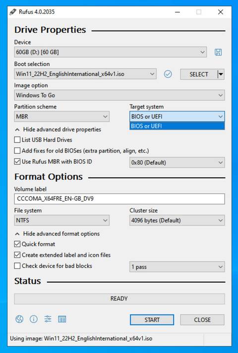 How to Run Windows 11 on an Old PC With Windows To Go and Rufus