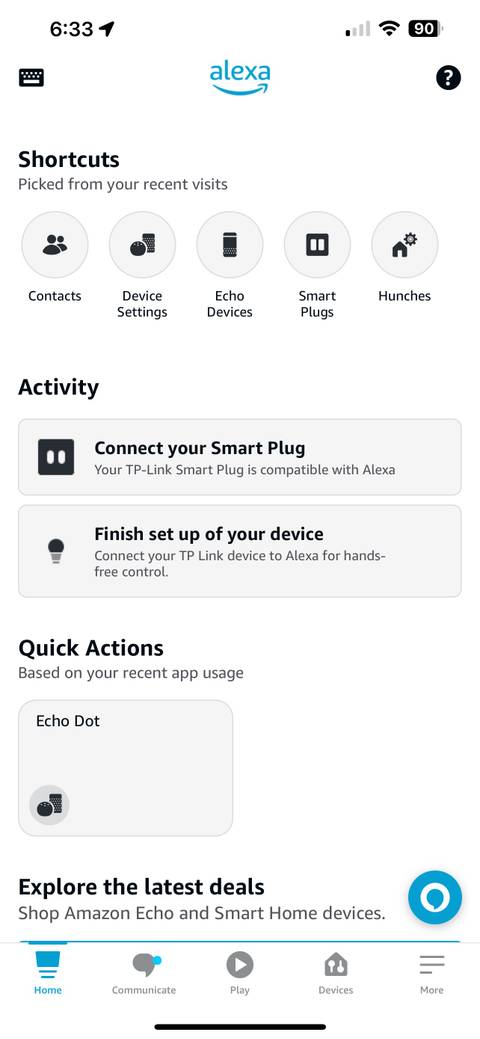 Alexa First Screen How to Add a Matter Smart Home Device to Amazon Alexa