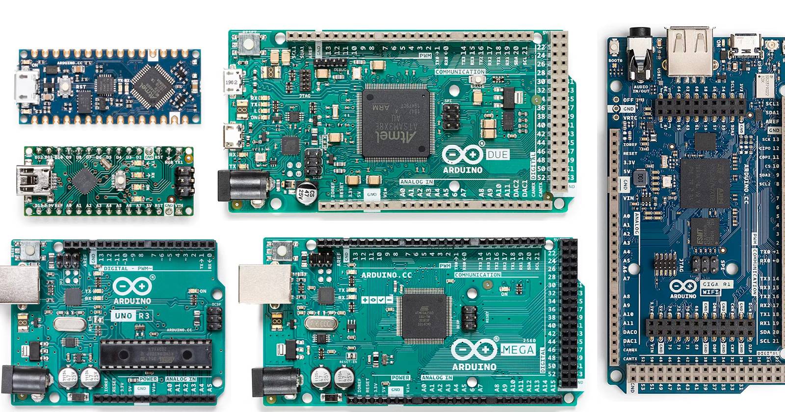 All 9 Arduino Board Specifications Compared