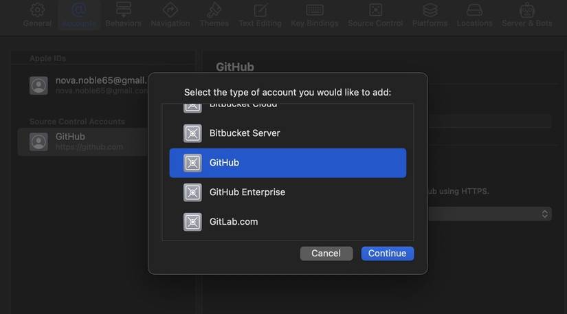 How to Handle GitHub Source and Version Control From Xcode