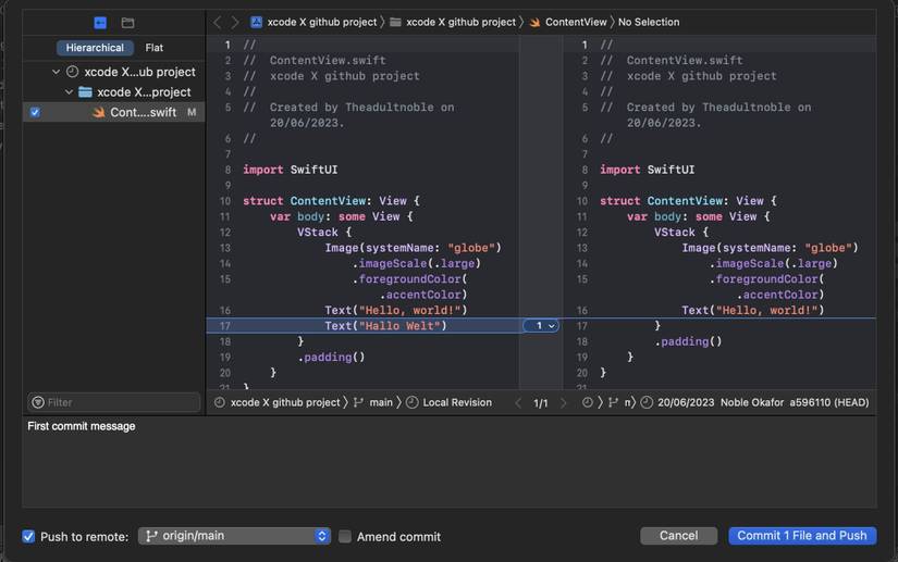 How to Handle GitHub Source and Version Control From Xcode
