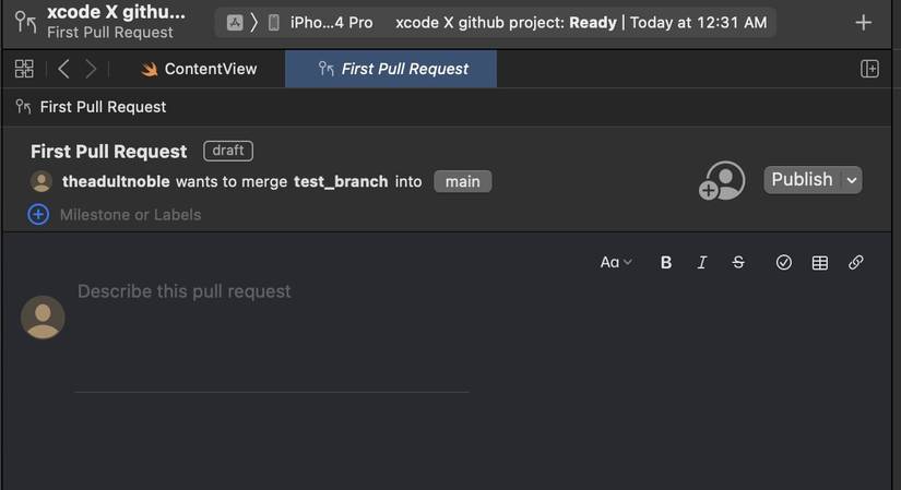 How to Handle GitHub Source and Version Control From Xcode