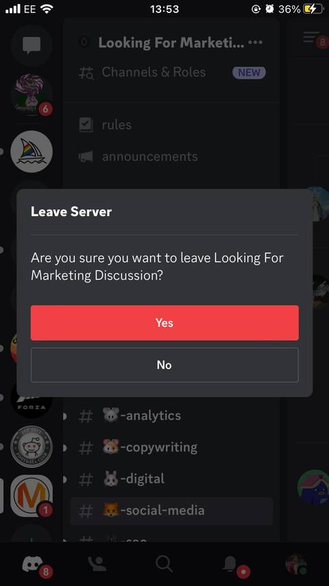 How to Leave a Discord Server