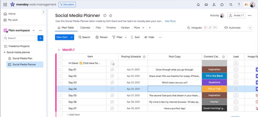 The 6 Best Monday.com Templates for Online Creators