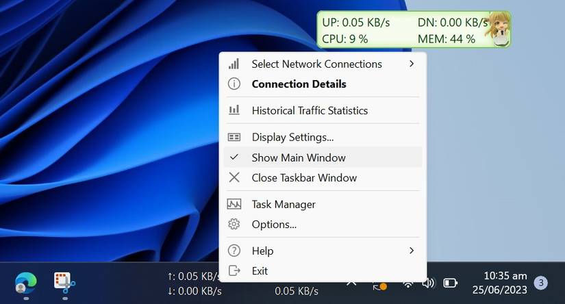 How to Display Your Internet Speed on the Windows Taskbar