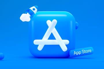 App Store icon with a rocket