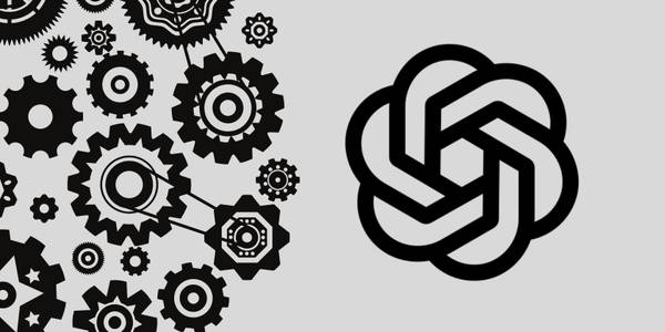 chatgpt logo alongside cogs