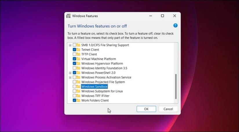 How to Fix Windows Sandbox Not Working in Windows 11