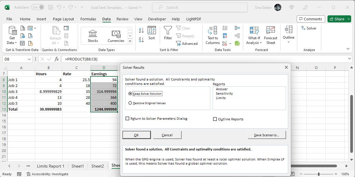 How to Use Excel's Goal Seek and Solver to Solve for Unknown Variables