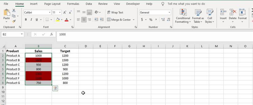 How to Apply Conditional Formatting Based on Another Cell in Excel